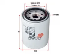 Фильтр масляный КПП JCB 3CX,4CX (L=120мм) SAKURA Sakura арт. TC4301