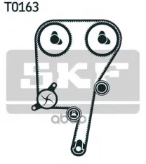 Комплект ремня ГРМ: ремень ГРМ  ролик-натяжитель  ролик обводной  насос водяной Skf арт. vkmc06604