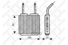 Радиатор печки Stellox арт. 1035045SX