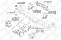 подушка двигателя передняя! Mitsubishi Pajero III MONTERO V65W/V75W 2000-2006 Stellox арт. 2517620SX