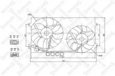 Вентилятор охлаждения D=290 mm Stellox арт. 29-99007-SX