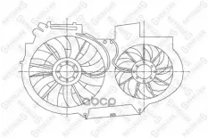 Вентилятор охлаждения Stellox арт. 2999272SX