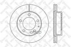 диск тормозной передний! Mazda 626/MX-6/Xedos 6 1.6-2.5 91>, Haima Stellox арт. 60203227VSX
