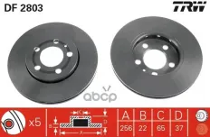 Диск тормозной передн AUDI: A3 96-,  SEAT: CORDOBA 02-, IBIZA IV 02-, LEON 99-, TOLEDO II 99-06,  SKODA: FABIA 99-, FABIA Combi 00-, FABIA Praktik 02-