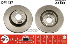 Диск тормозной передн SUBARU: FORESTER 97-02, IMPREZA 94-00, IMPREZA 00-, IMPREZA универсал 00-, IMPREZA универсал 94-00, LEGACY I 92-94, LEGACY I уни