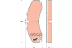 Колодки тормозные IVECO Daily передние (4шт.) TRW TRW арт. GDB1345