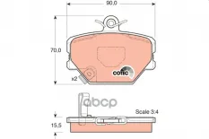 GDB1365 705 02=FDB1162=223344 !колодки дисковые п Smart 0.6-0.8CDi 98> TRW арт. GDB1365