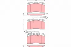 GDB1603 666 02=FDB1334=221020 !колодки дисковые п Alfa 166 2.0i-3.0i V6 98-00 TRW арт. GDB1603