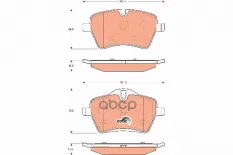 GDB1712 1277 00 !колодки дисковые п BMW Mini Cooper 1.6i/D 06> TRW арт. GDB1712