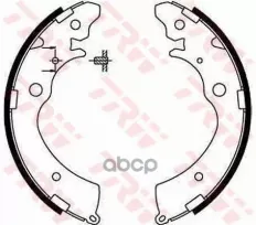 К-т бараб. тормоз. колодок HONDA  Accord / Aerodeck (90-->5/93), 1.8i - TRW арт. GS8559