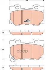 GDB3515 колодки дисковые! задние Infiniti FX35 03>/FX50/G37 08>, Nissan 370Z 09> TRW арт. GDB3515