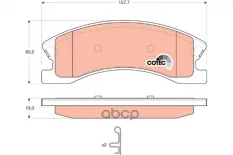 К-т дисков. тормоз. колодок JEEP GRAND CHEROKEE II 1999-05 TRW арт. GDB4133