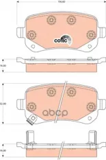 Колодки тормозные дисковые CHRYSLER: GRAND VOYAGER V (RT) 07- DODGE: JOURNEY 08- TRW арт. GDB4176