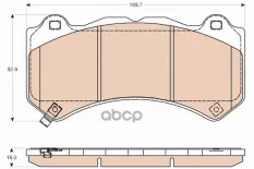 GDB4450 колодки дисковые !передние Jeep GrandCherokee IV, Cadillac CTS II 2.0T/6.2 08> TRW арт. GDB4450