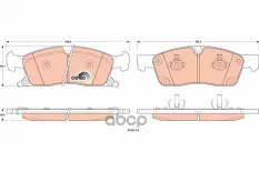 Колодки тормозные JEEP Grand Cherokee (10-) передние (4шт.) TRW TRW арт. GDB4603