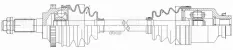 Привод для а/м KIA Spectra (04-) 1.6i AT/МТ (перед. прав.) (AR 0806) Trialli арт. AR 0806