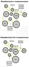 Ролик привод. ремня (с натяж. мех.) Trialli арт. CM 0354