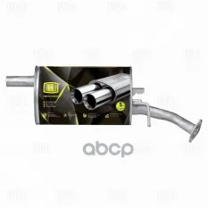 Глушитель для а/м Chery Fora (06-) 2.0i осн. (алюм. сталь) (EMM 2713) Trialli арт. EMM2713