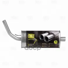 Глушитель ВАЗ-2123 Н/О короткий алюминизированный TRIALLI Trialli арт. EMM0131