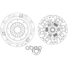 Сцепление в сборе для а/м Chery Tiggo T11 (06-) 2.0i [4G63]/2.4i [4G64] (с мех. муфтой) (FR 2702) Trialli арт. FR2702