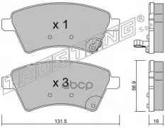 К-т дисков. тормоз. колодок Suzuki SX4 2006- F  Bosch Trusting арт. 7180
