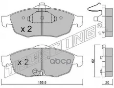 К-т дисков. тормоз. колодок Chrysler 300M (2000-04), Sebring (2001-), Stratus (12.1995-) F Trusting арт. 7310