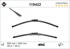 Щетки стеклооч. SWF Audi Q7 (-15) 650+650mm Valeo арт. 119422