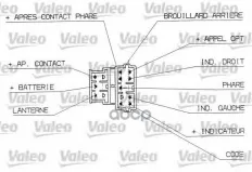 Переключатель света Peugeot 206 Valeo арт. 251310