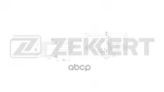Тормозной суппорт перед. прав. VW Polo III 95-  Passat II-IV 84-  Golf III  IV 91-  Jetta II 85-  Au Zekkert арт. bs-8319