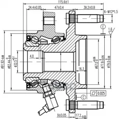 СТУПИЦА КОЛЕСА SAAB 9-7X 4.2/5.3 AWD 04-12, CHEVROLET TRAILBLASER 02-09, ISUZU A Zikmar арт. Z89866R