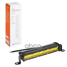 Фара светодиодная (балка) однорядная 6LED, желтый направленный свет, 9Вт, 186x30x47мм, 12/24В AIRLINE арт. ALED161