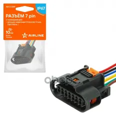 Разъём 7 pin с проводами для катушки зажигания Chevrolet  Opel (AECC081) AIRLINE арт. aecc081