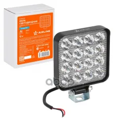 Фара светодиодная квадратная 16LED, направленный свет, 16Вт, 83х83х22мм, 12В, STANDART AIRLINE ALED029 AIRLINE арт. ALED029