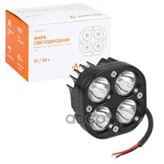 Фара светодиодная квадратная 4LED, направленный свет, 40Вт, 78х78х50мм, 12/24В AIRLINE ALED036 AIRLINE арт. ALED036