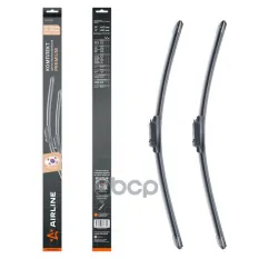 Щетки стеклооч компл. (2шт.) 600/480мм (24/19) бескаркас PREMIUM с крепл Pinch Tab (AWBM051) AIRLINE арт. awbm051