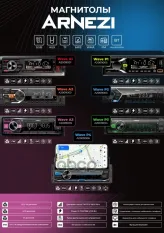 Автомагнитола ARNEZI Wave P1 4х25Вт (Bluetooth, FM, AUX, USB, TF) / A2009000 ARNEZI арт. A2009000