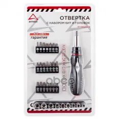 Отвертка с набором бит и головок 32пр. ARNEZI R2040007 ARNEZI арт. R2040007