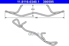 Пружина крепления торм. колодок FORD ATE 11.8116-0340.1 (000 993 47 07) Ate арт. 11811603401