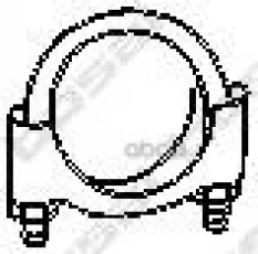 Хомут глушителя MERCEDES C (W202) BOSAL Bosal арт. 250-365