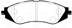 Колодки тормозные дисковые передние DAEWOO: LANOS (DOHC) 97-01, NUBIRA 97-03, LACETTI 02-06 CTR арт. GK0433