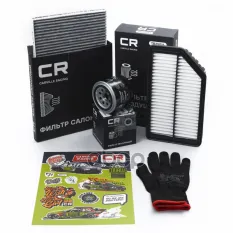 Компл. фильтров для а/м Hyundai Solaris (10-)/Kia Rio (11-) 1.4i/1.6i (масл+возд+салон) CARVILLE RACING CRKIT1001 Carville Racing арт. CRKIT1001