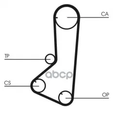 24312-32610 Ремень ГРМ HYUNDAI H-1,H100,SONATA/MITSUBISHI PAJERO 2.4L 1991=> 123з. Continental арт. CT801