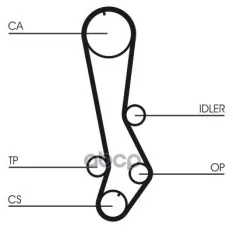 Ремень ГРМ CONTITECH CT876 (1356870080) Continental арт. CT876