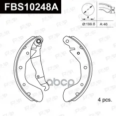 колодки барабанные! Daewoo Nexia/Espero 94>/Lanos 1.5 97> FAP арт. FBS10248A
