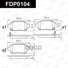 Колодки тормозные дисковые передние BYD F3 Saloon FAP арт. FDP0104