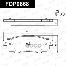 Колодки тормозные дисковые задние LEXUS ES (V4) FAP арт. FDP0668