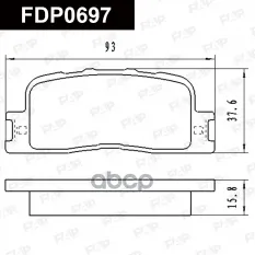 FDP0697 колодки дисковые! задние Toyota Highlander/Camry 01> FAP арт. FDP0697