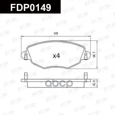 FDP0149 колодки дисковые! передние FORD Mondeo III 00-07, JAGUAR X-Type 01-05 FAP арт. FDP0149