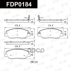 FDP0184 колодки дисковые передние! Hyundai Santa Fe 2.2CRDi 06> FAP арт. FDP0184