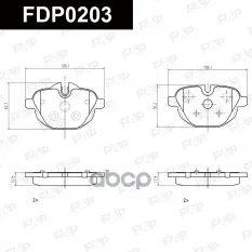 Колодки тормозные дисковые задние ALPINA D3 (E90) FAP арт. FDP0203